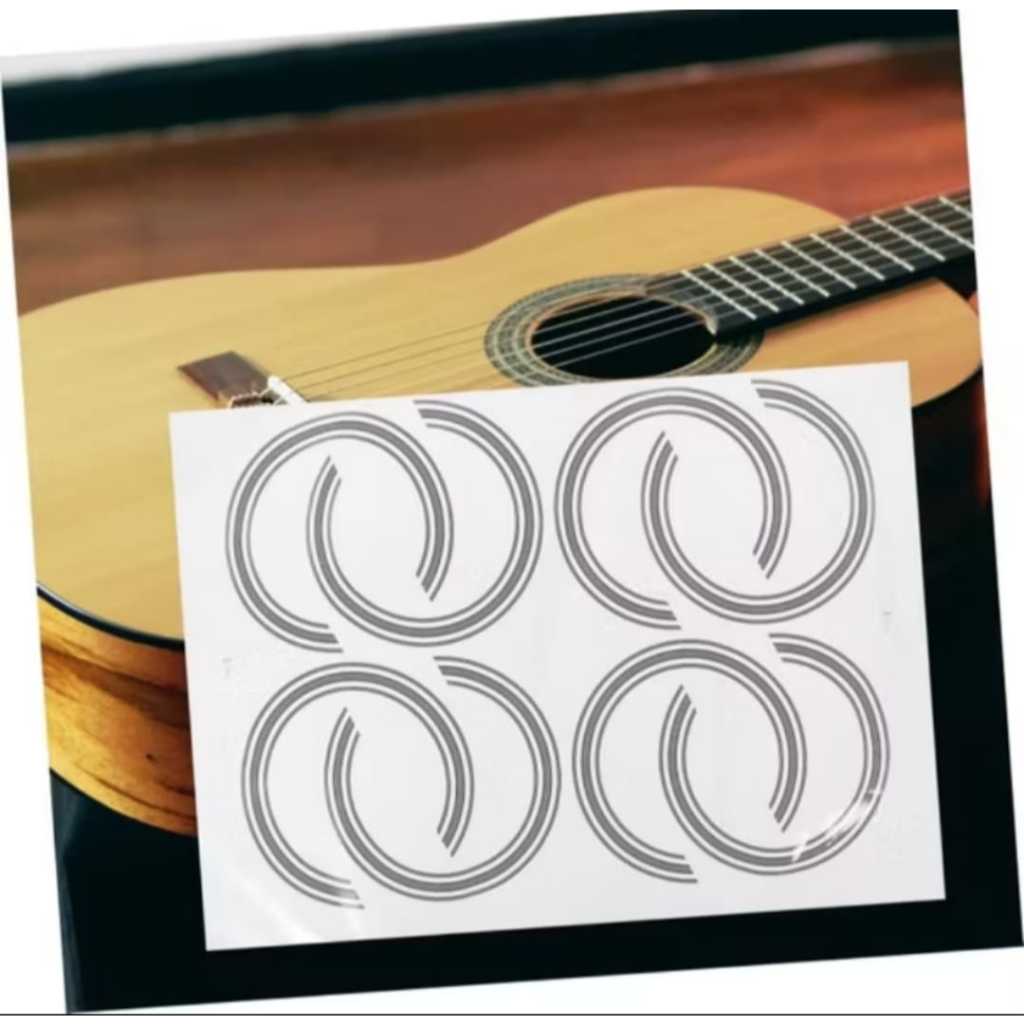 DECAL ROSETTE SOUND HOLE STIKER SOUNDHOLE GITAR AKUSTIK