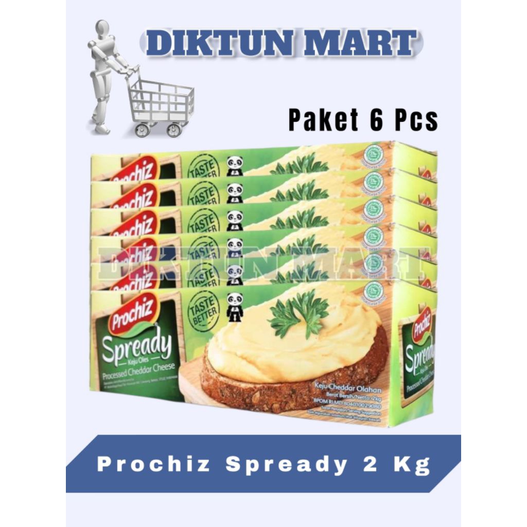 

PAKETAN [READY LANGSUNG KIRIM] PROCHIZ SPREADY 2KG KEJU OLES