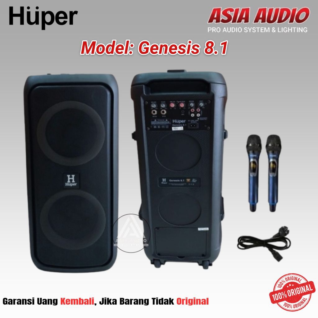 SPEAKER PORTABLE HUPER GENESIS 8.1