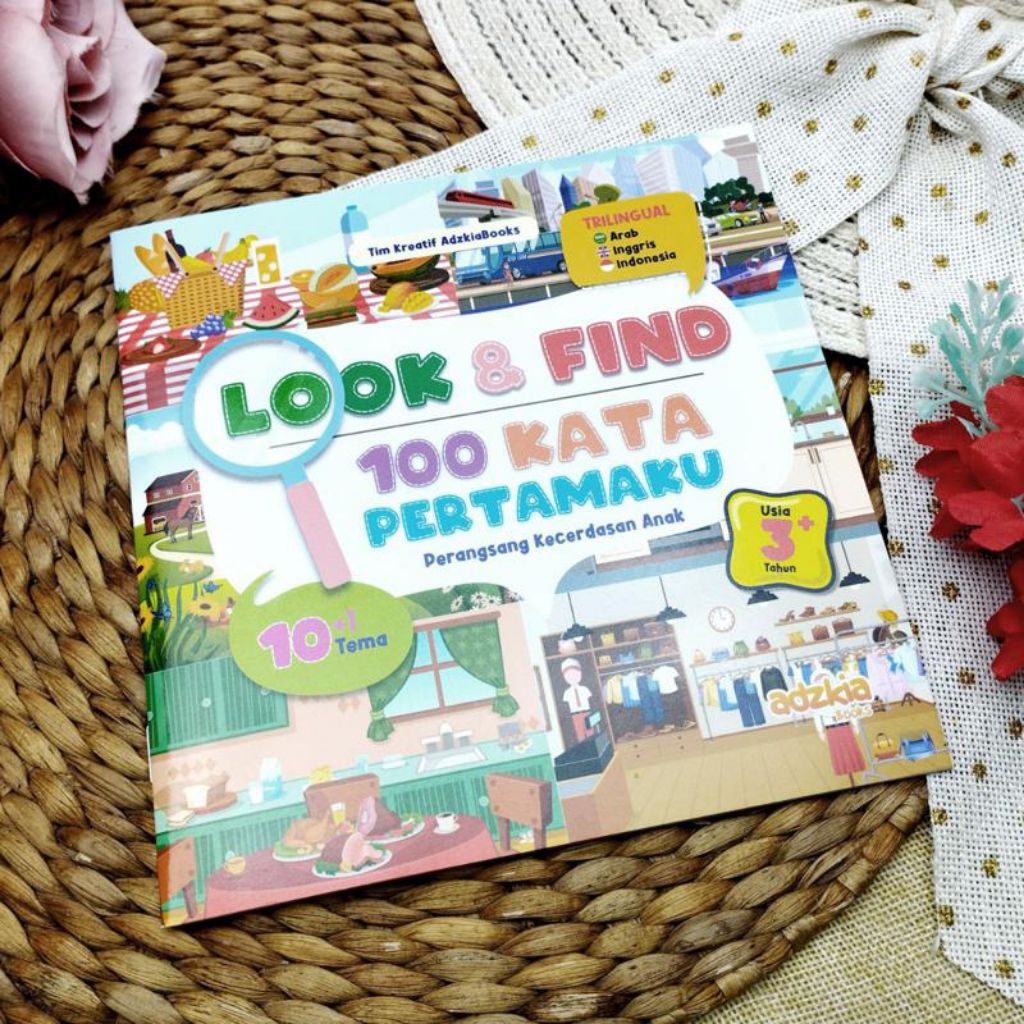 look & find 100 kata pertamaku Adzkia book