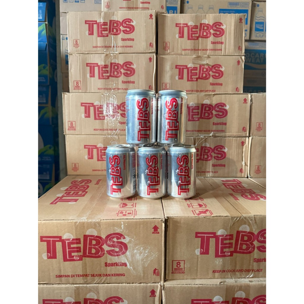 TEBS SPARKLING TEA KALENG 1 DUS [JATIM FREE ONGKIR]