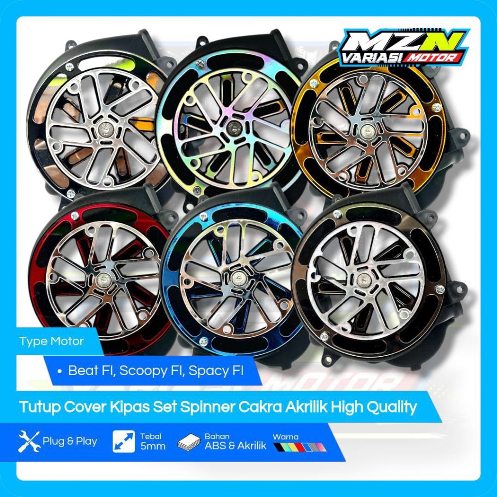 Tutup Kipas Beat FI 2014 Cover Kipas Beat FI 2014 Scoopy Spacy 2014 Set Spinner Akrilik Cakra