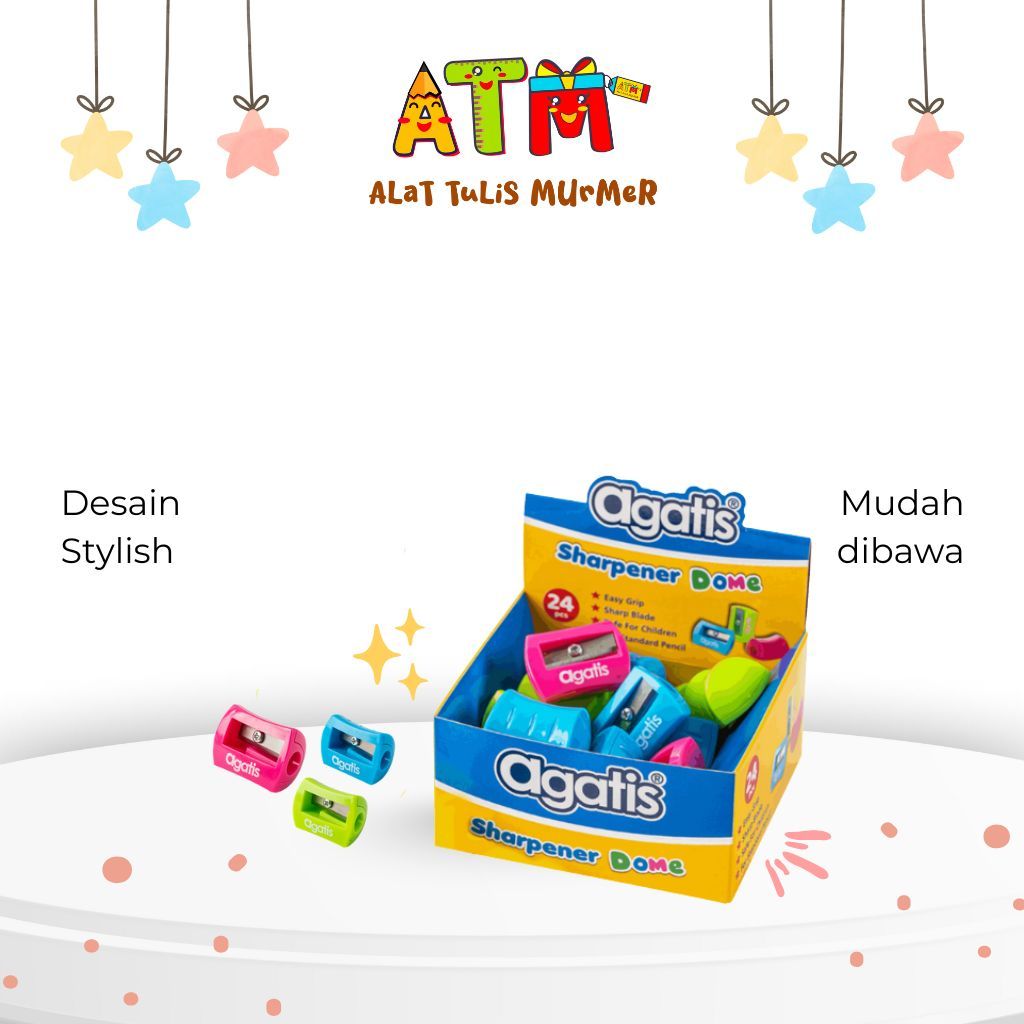 

rautan pensil/runcing pensil/sharpener/runcing pensil/agatis sharpener single hote classic & simple