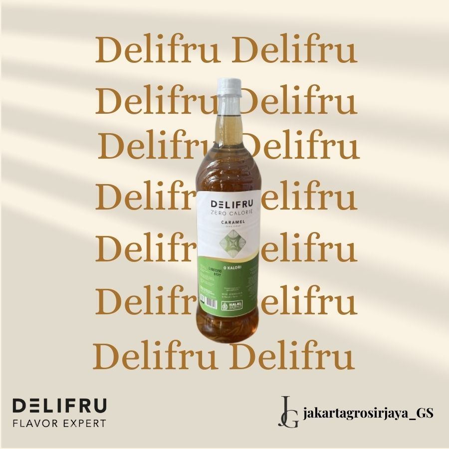 

Delifru Zero Calorie Free Sugar Caramel Syrup 1 Liter - Sirup Bebas Gula 0 Kalori Karamel