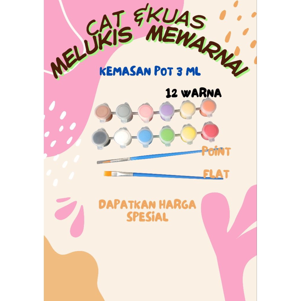 

Paket Cat Dan Kuas Melukis Mewarnai