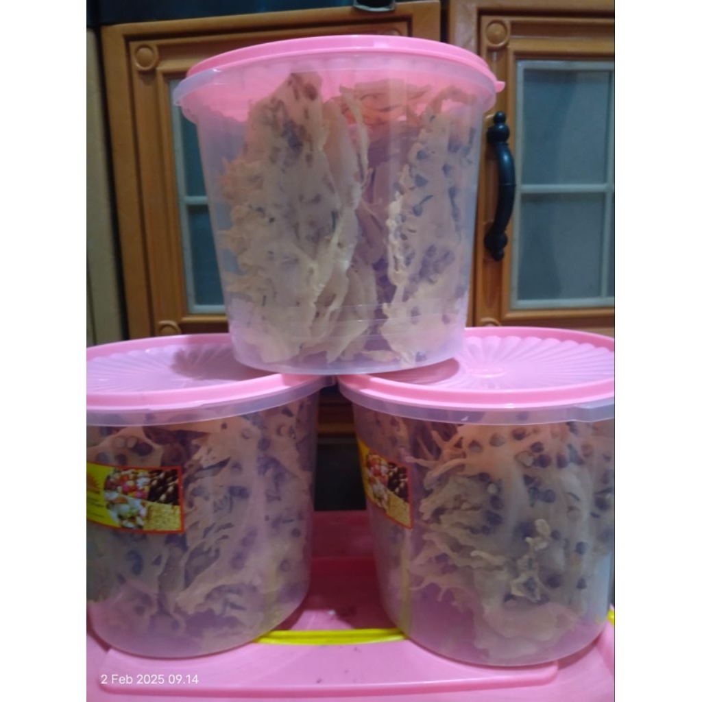 

Aneka Peyek Kemasan Toples ukuran 5Liter