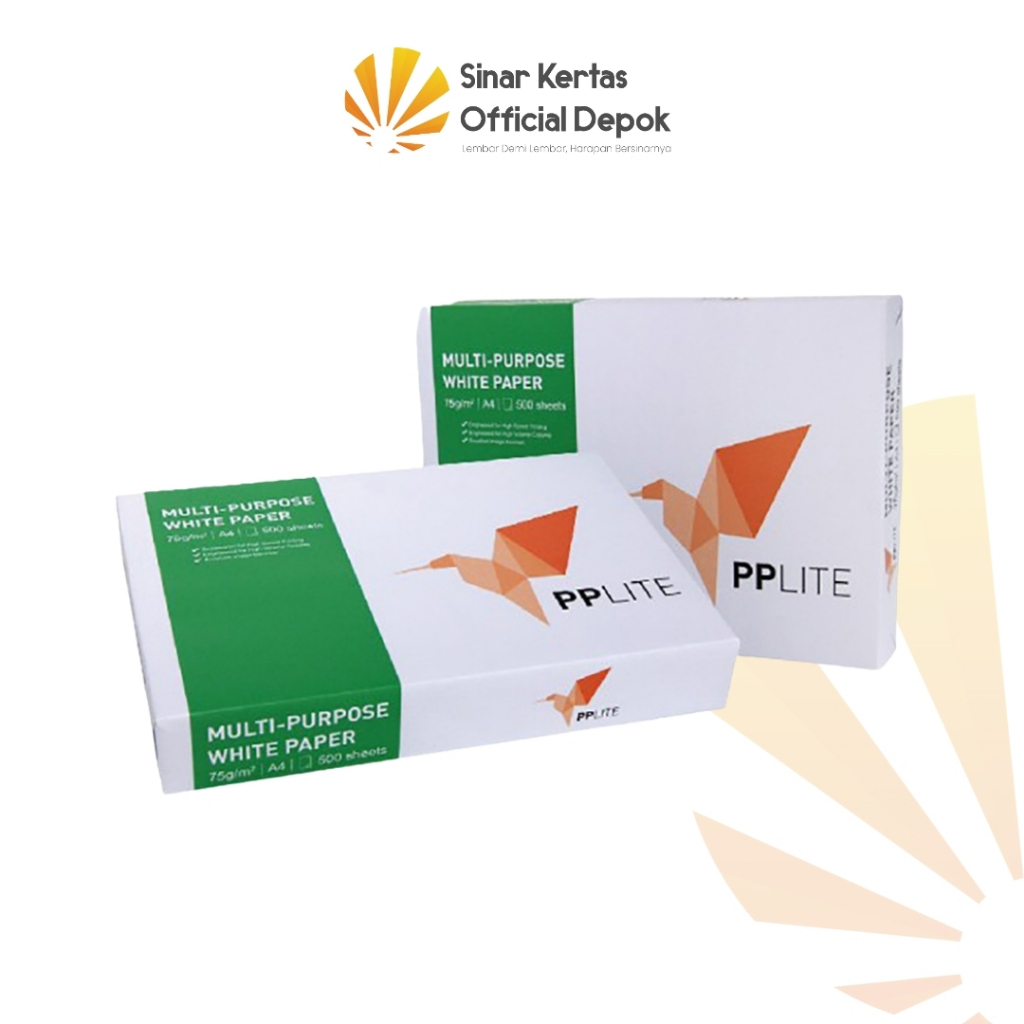 

PP Lite Kertas A4 75gr Copier 1 box (5 rim) kertas HVS