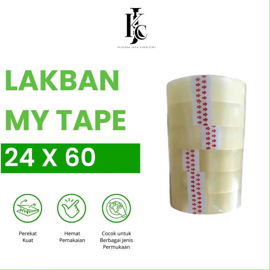 

Isolasi / Selotip Bening 24 mm X 72 meter