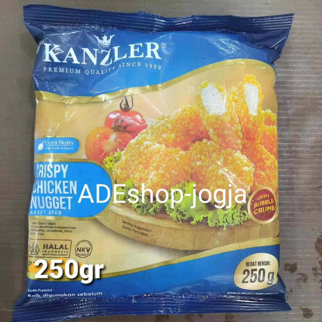 

nugget naget nuget ayam krispi crispy kanzler 250 gr chicken