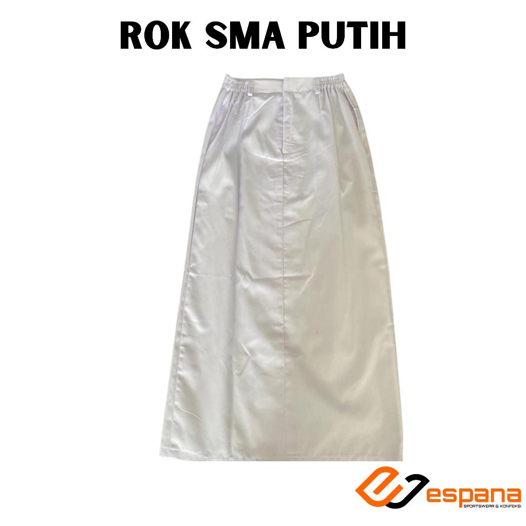 Rok Seragam SMA Putih / Rok Seragam Sekolah SMA model A Putih
