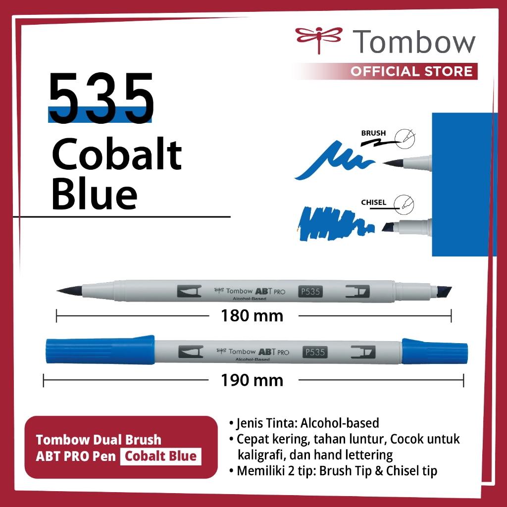 

Tombow Dual Brush ABT PRO Pen Cobalt Blue