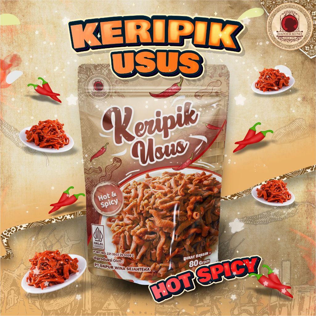 

Dapoer Kuno - Keripik Usus Spicy 80gr