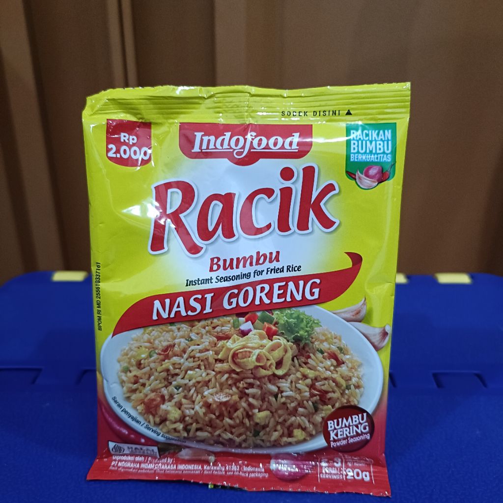 

Toko Bintang Juara Indofood Bumbu Racik Sayur Asem, Sayur Sop, Tempe Tahu Goreng, Gulai, Rawon, Rendang, Sayur Lodeh, Kare, Soto Ayam, Tumis, Ayam Goreng, Nasi Goreng