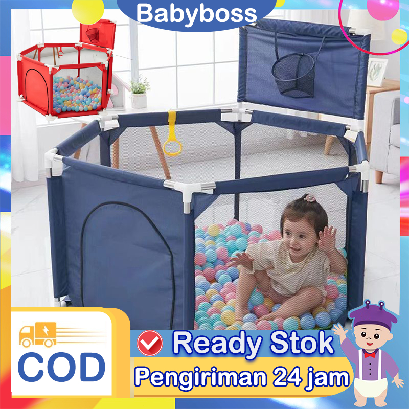 Baby Boss Pagar Bayi Bermain Baby Playpens Pagar Bayi Lipat Mandi Bola Murah Pagar Bermain Anak