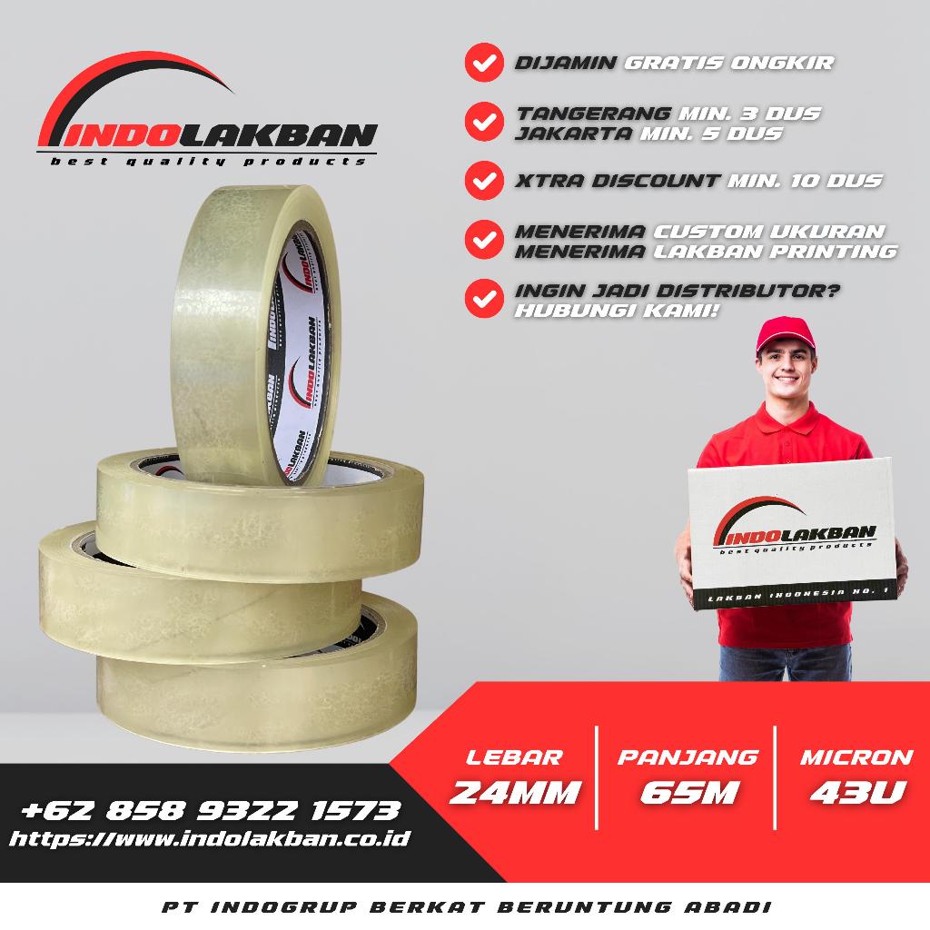 

( PER SLOP ) INDOLAKBAN ISOLASI 1 INCH 72 YARD 43 MICRON - 65 M