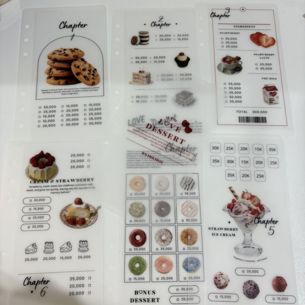 

Cash envelope love dessert size A6 | Amplop menabung