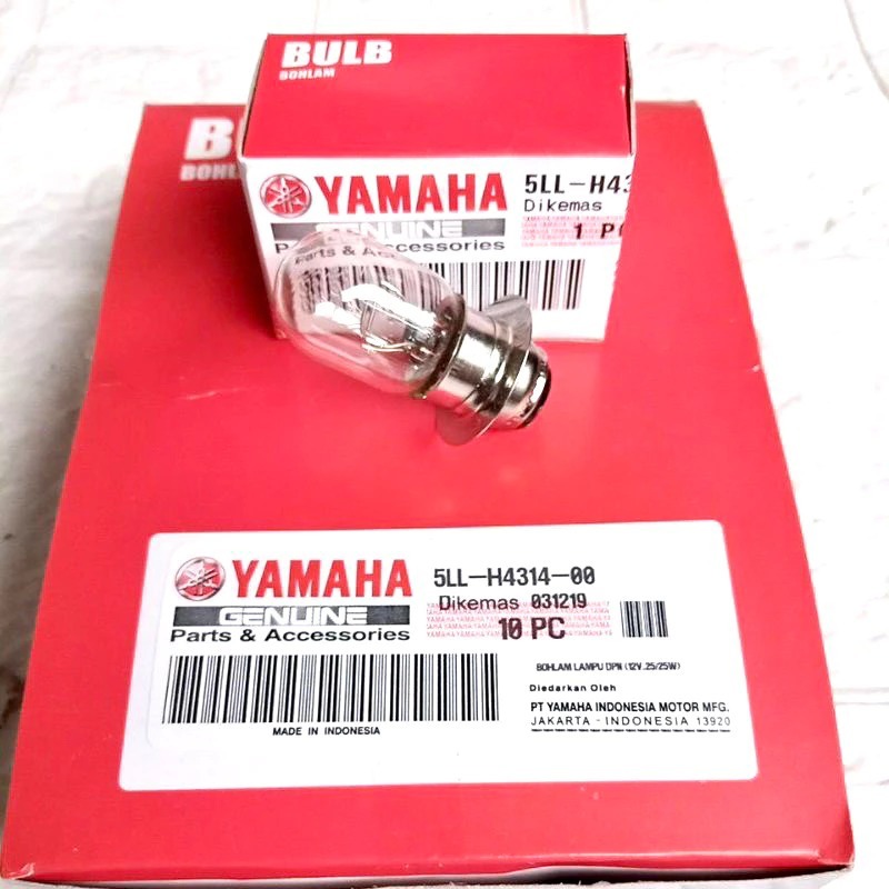85G BOHLAM DEPAN YAMAHA 5HV 5LL H4314 00 12V 25W LAMPU BOLAM T19 11VOLT 35 WATT MIO VEGA ZR JUPITER 