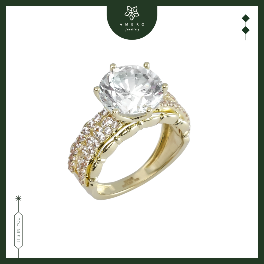 Cincin Emas 17K Roxe RR-18 Amero Jewellery