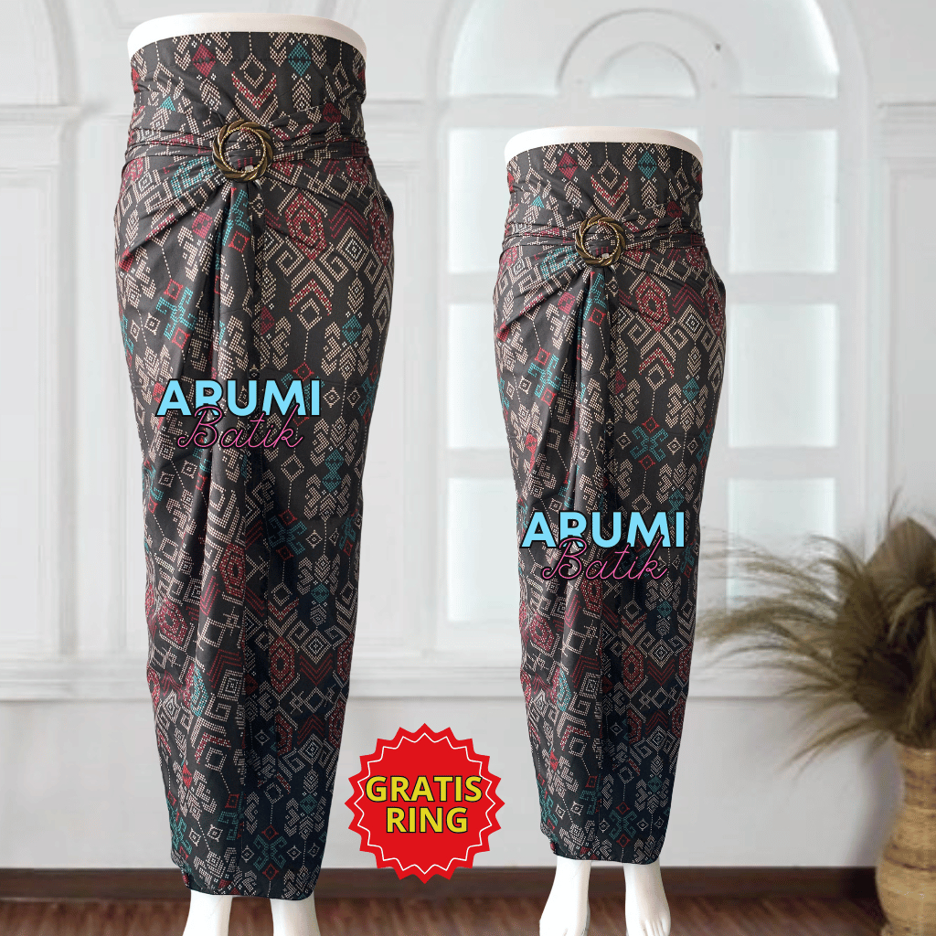 Rok lilit batik modern / Kain batik modern / free ring gesper