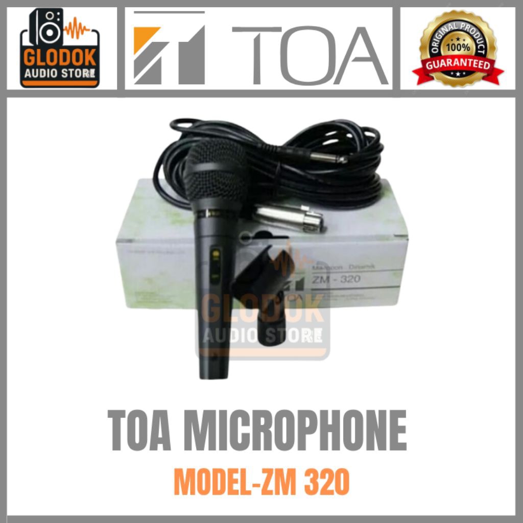 Mic TOA ZM320 ZM 320 ZM-320 Mik Microphone Toa Original Kabel