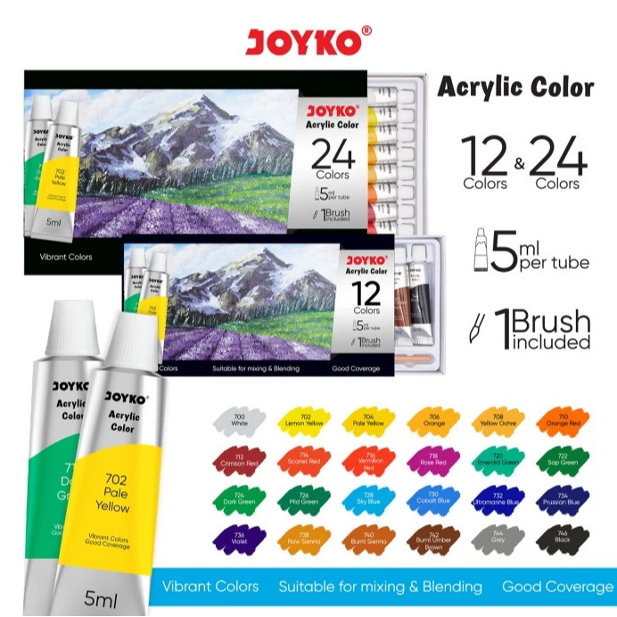 

Cat Akrilik Acrylic Color Joyko ACC-5ML