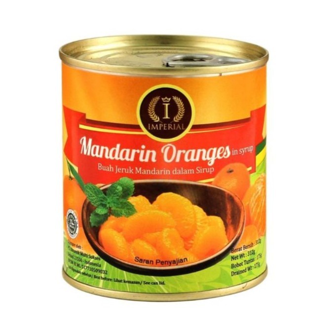

IMPERIAL MANDARIN ORANGE IN SYRUP 312GR