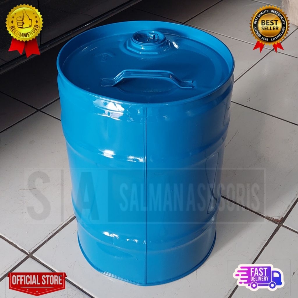 Jerigen Bensin BBM 25 Liter Tong Drum Besi Kaleng