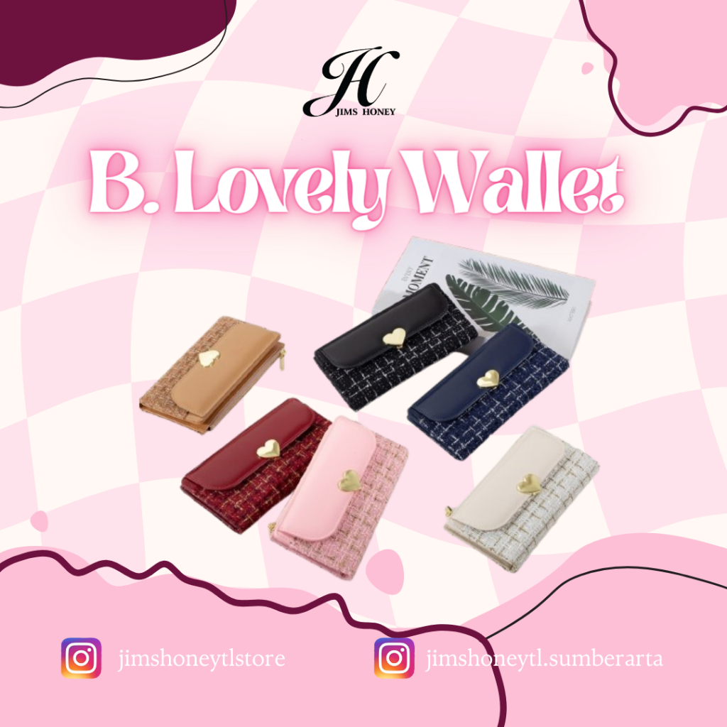 Big Lovely Wallet Jims Honey || Dompet Panjang - Dompet Wanita || JIMS HONEY