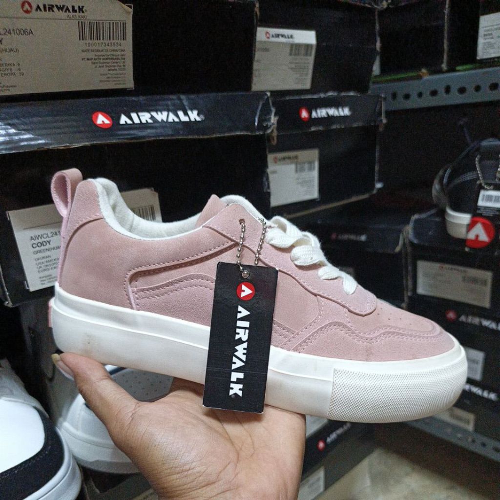 Sepatu Sneaker's Wanita Airwalk Baria Dusty Pink Original Resmi Sport Station