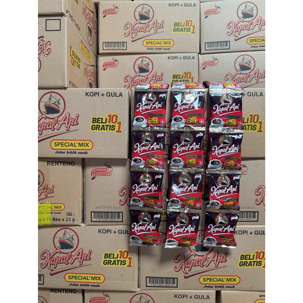 

[JATIM] KOPI KAPAL API MIX GULA 1 DUS (1 DUS/12 RENCENG)