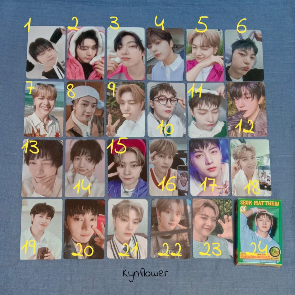 ZB1 Seok Matthew photocard official zerobaseone