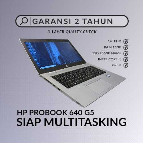 HP PROBOOK 640 G5 INTEL CORE I5 GEN 8 | RAM 16GB SSD NVME 256GB