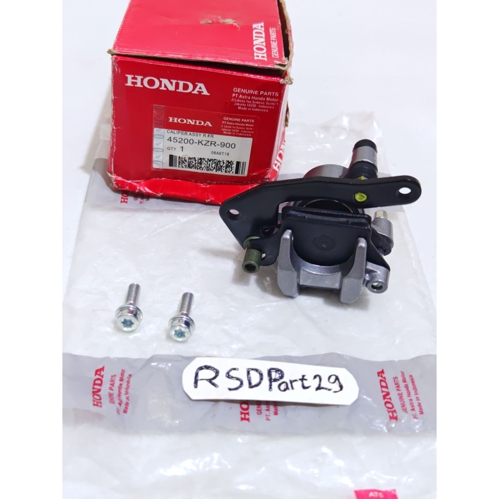 Kaliper depan Assy KZR  bonus baut kaliper Honda Vario 125 old Fi