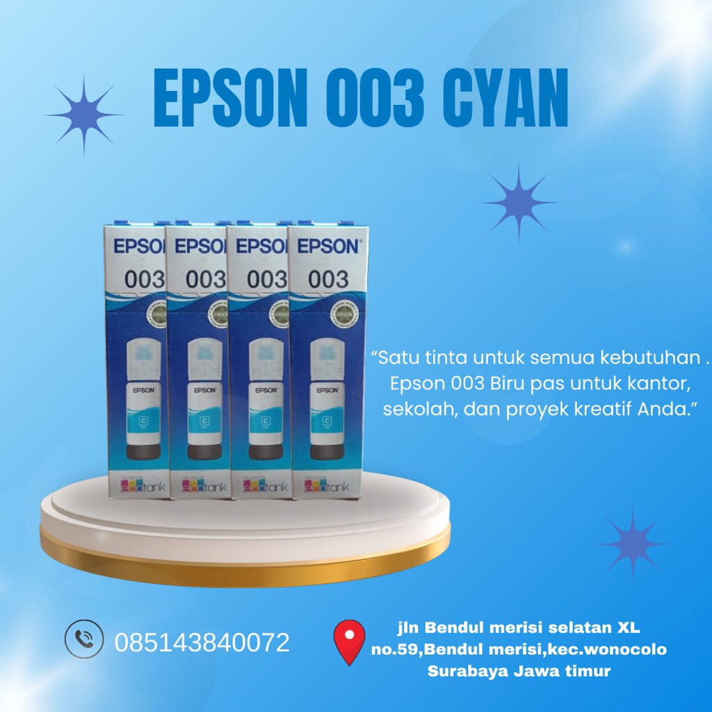 Tinta Epson 003 Cyan
