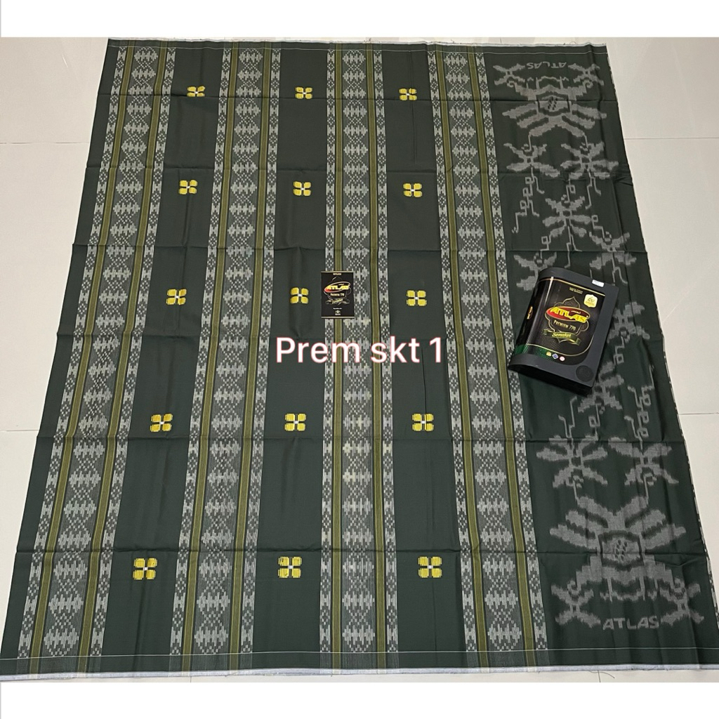 SARUNG ATLAS PREMIUM 770 GOLD SONGKET TIMBUL JADULAN