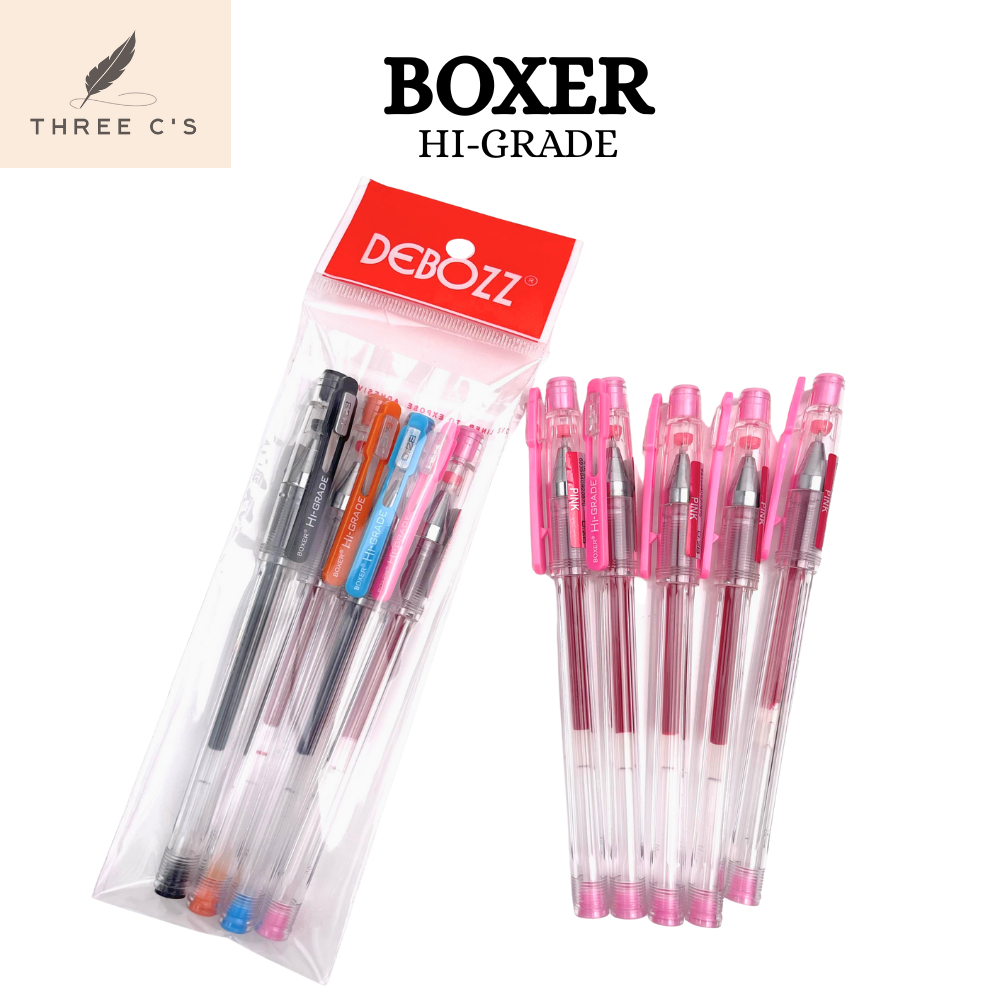 

XG Hi-Grade Ballpoint Boxer 0.28mm Gel Pen Pulpen Enak Warna Warni SET