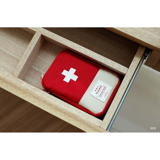 AM TAS MINI OBAT PORTABLE / TRAVEL MEDICINE POUCH P3K / KOTAK OBAT MINI ORGANIZER / TEMPAT OBAT