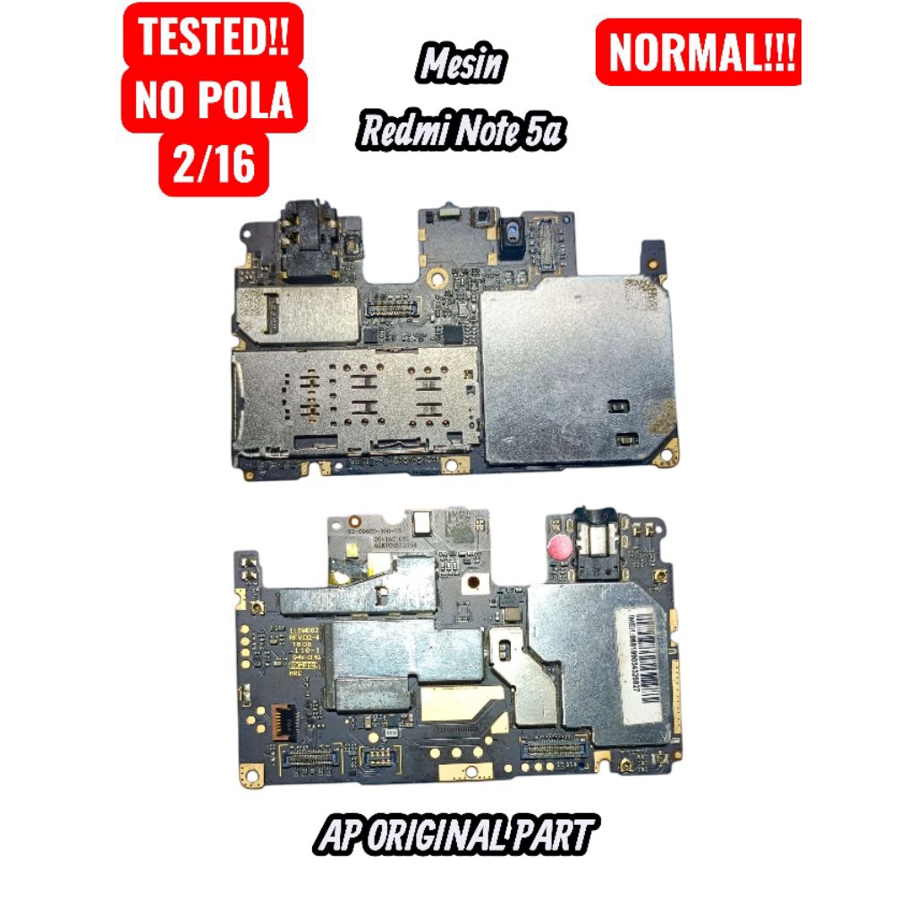 Mesin Redmi Note 5A Tested mesin segel Original