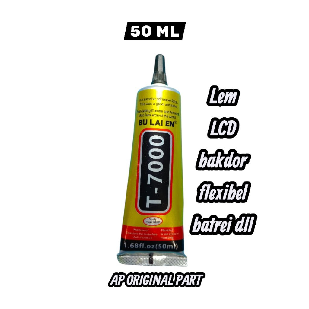 

Lem T-7000 50 ml Untuk Lcd/bakdor/flexibel/batrei dll
