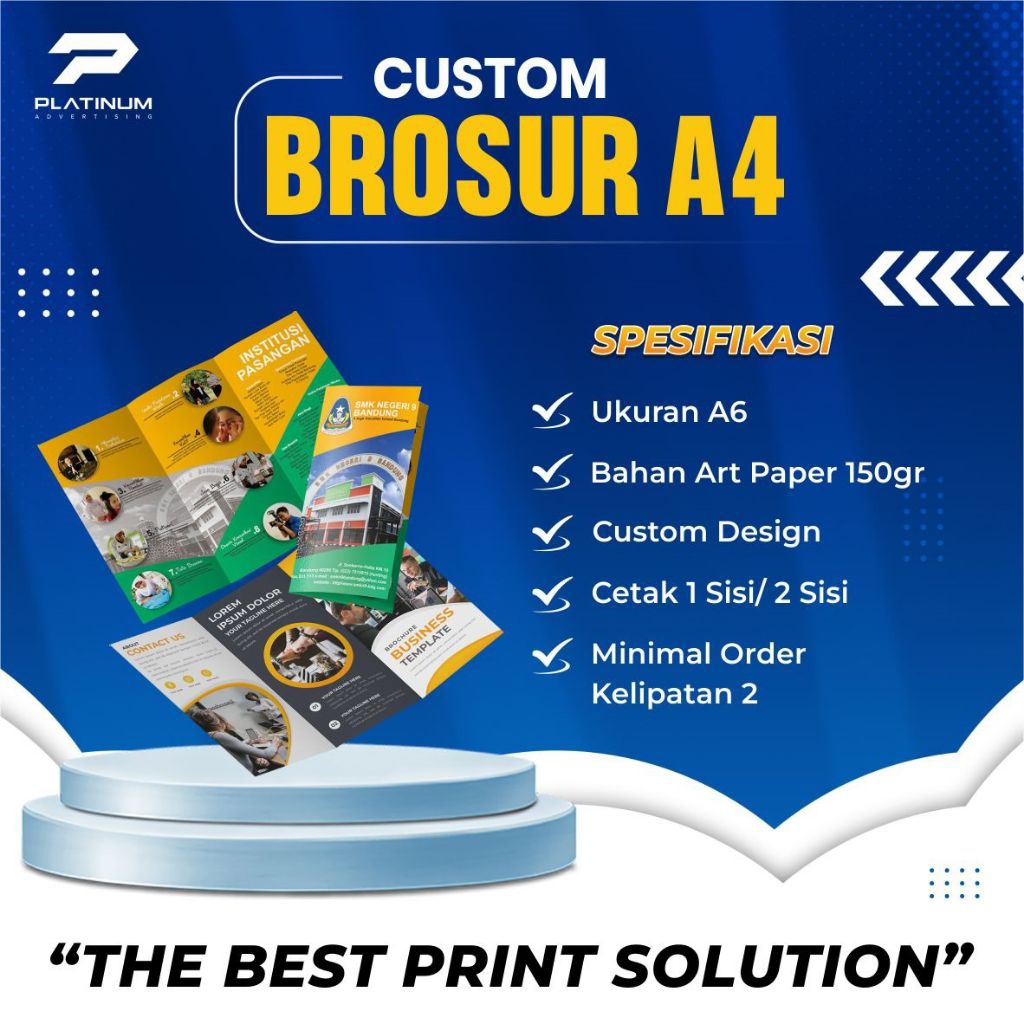 

CETAK BROSUR A4 | Bahan Art Paper 120gr | CUSTOM