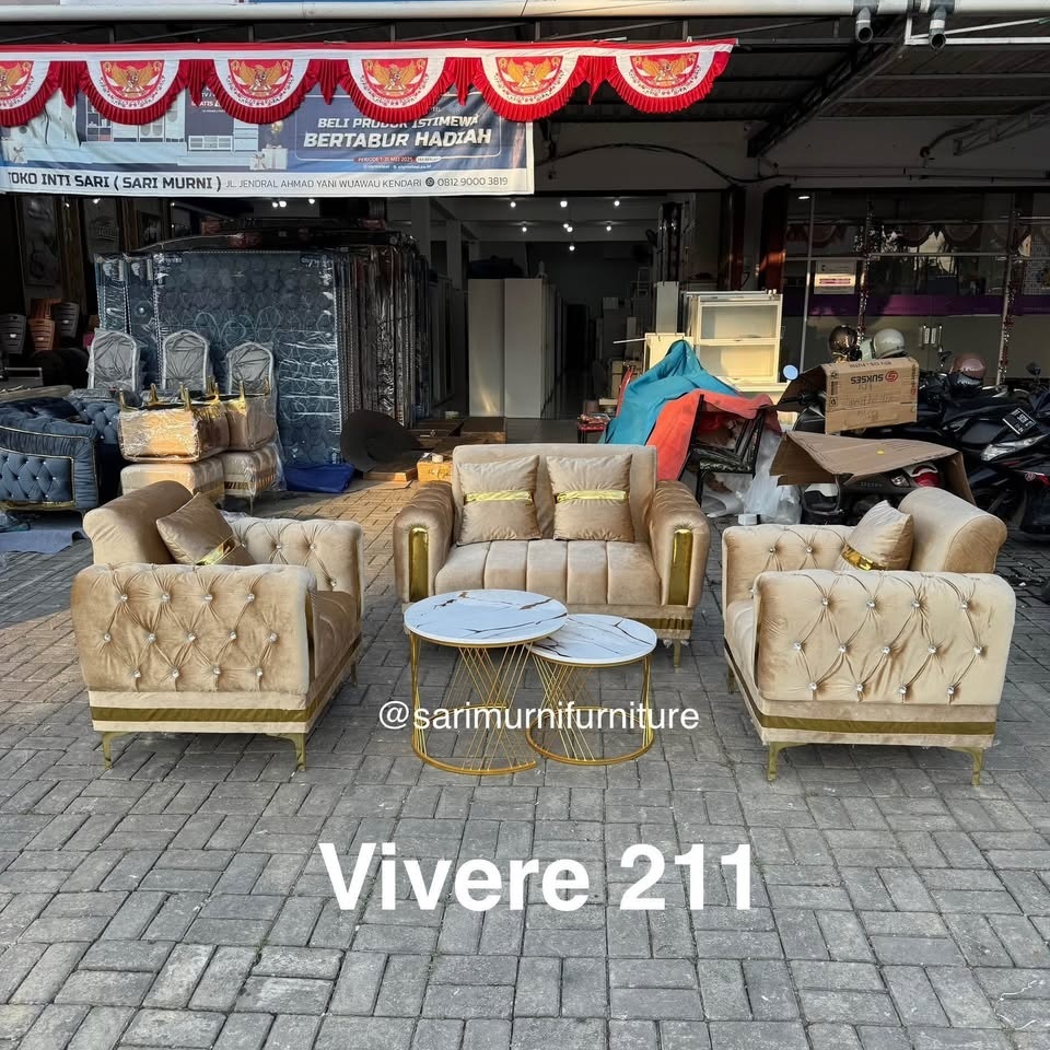 Sofa 211 Vivere Minimalis Krem