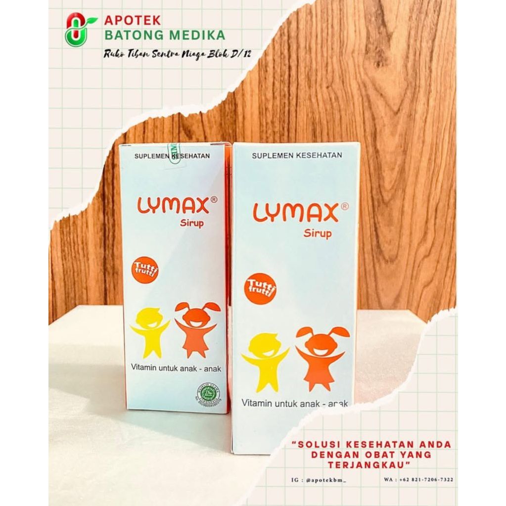 Lymax Syrup 100ml - Vitamin Anak Suplemen Kesehatan