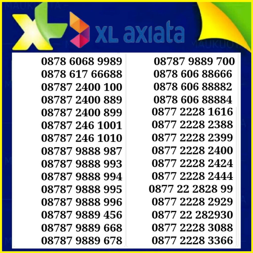 kartu perdana xl nomor cantik xl support 5G