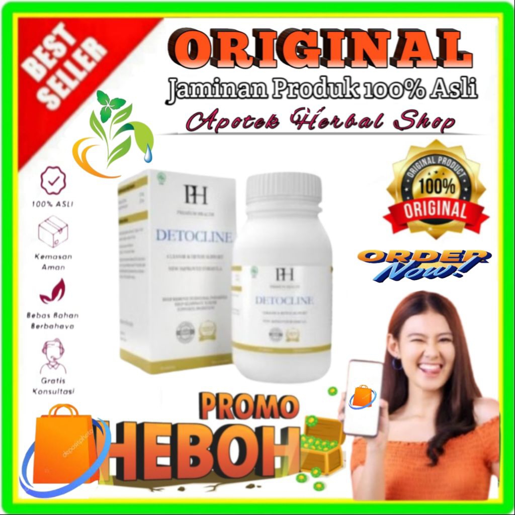 Detocline Original Obat Pembasmi Parasit Dalam Tubuh Herbal BPOM