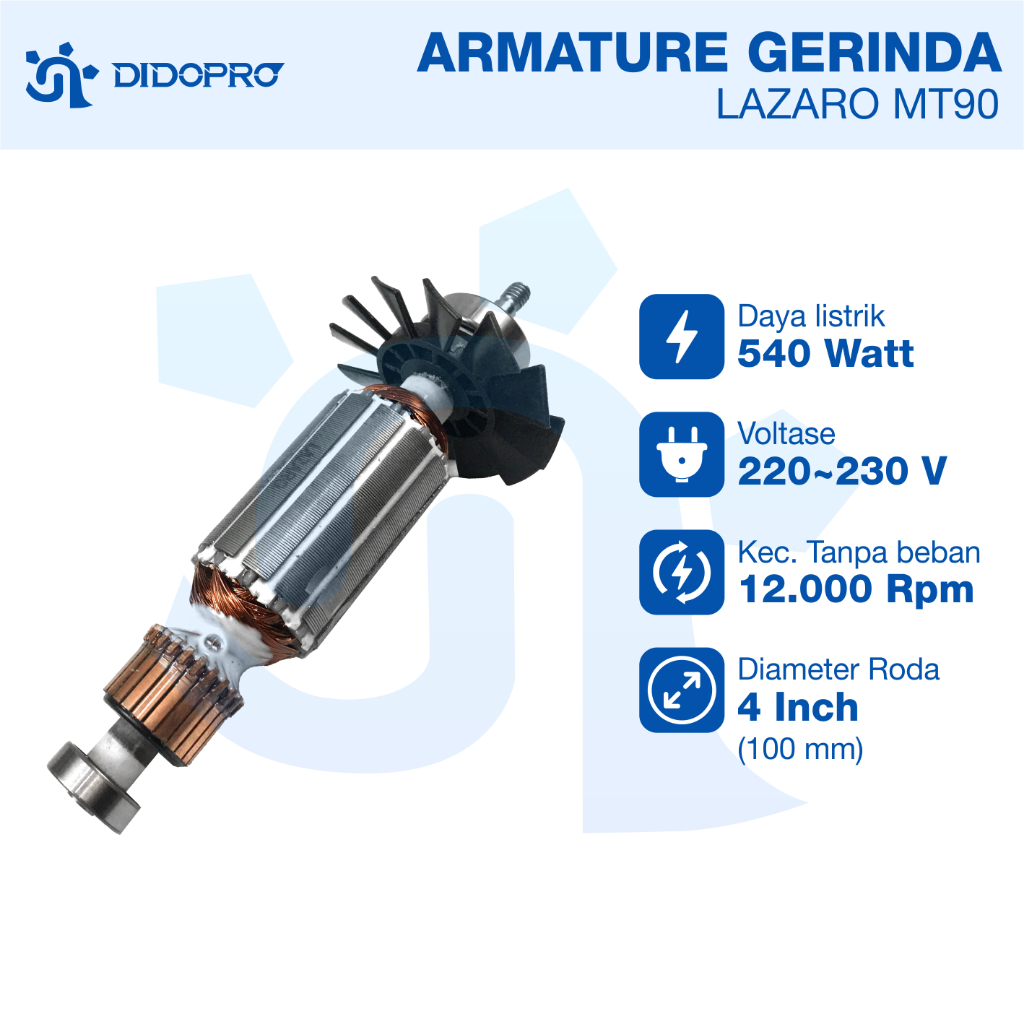 ARMATURE / ANGKER GERINDA LAZARO MT90 / ARMATURE MT90 / ANGKER MT 90