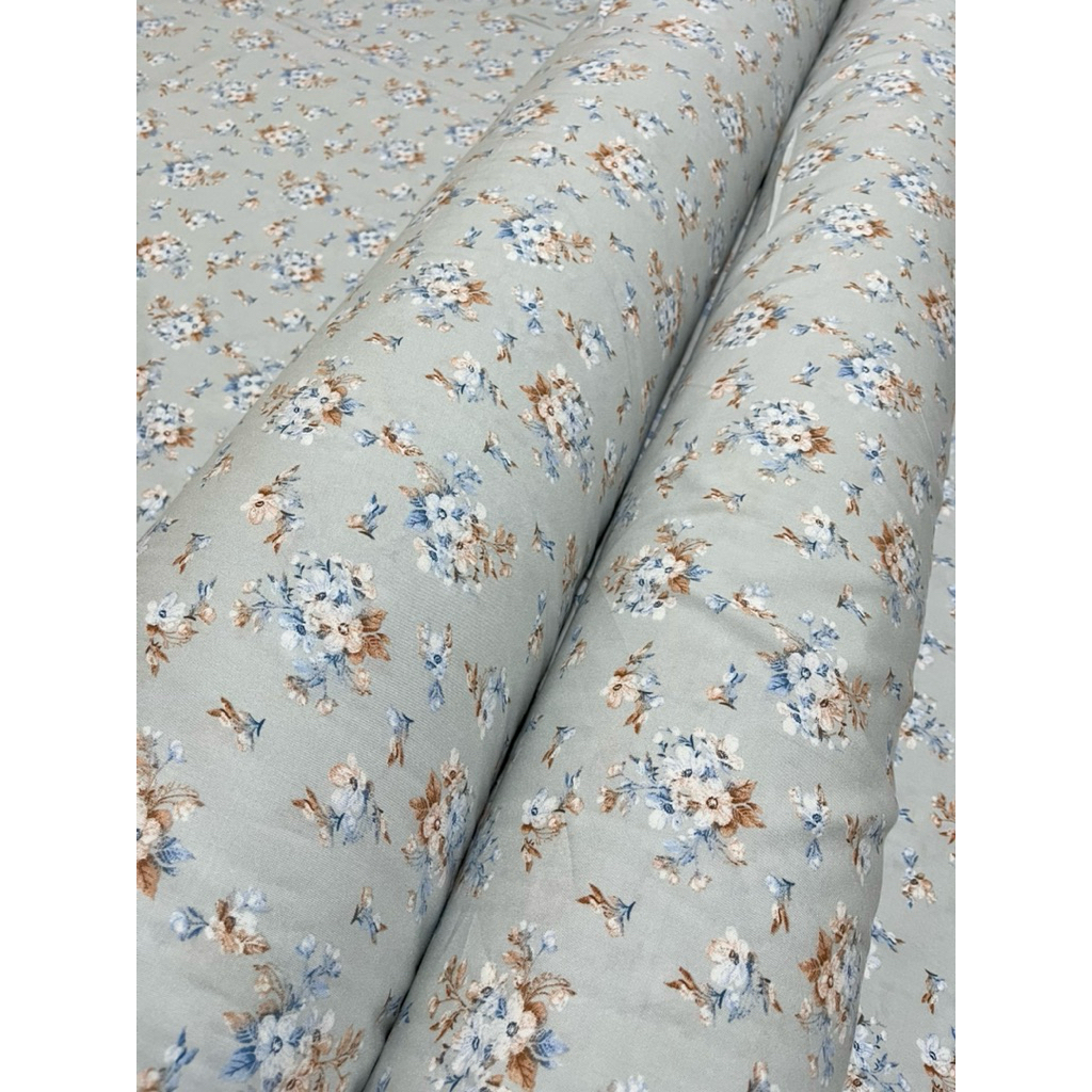 BAHAN KAIN RAYON MOTIF BUNGA FELICIA