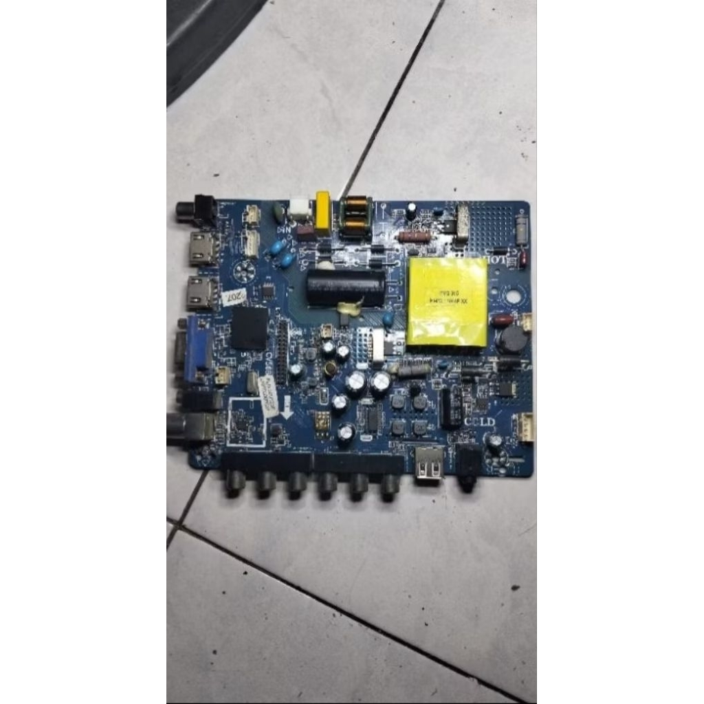 mainboard tv polytron pld24d123 / mesin tv polytron pld24d123