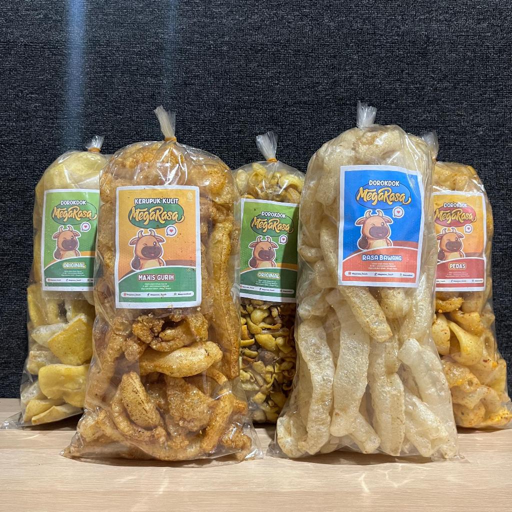 

Dorokdok/Kerupuk Kulit Sapi 125 gram Aneka rasa Khas Garut