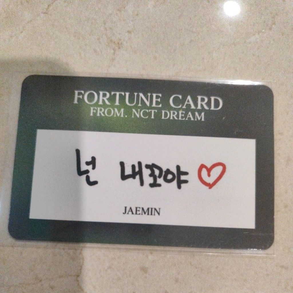 [READY] PC FORTUNE SCRATCH CARD NCT DREAM THE DREAM SHOW 2 TDS 2 JAEMIN
