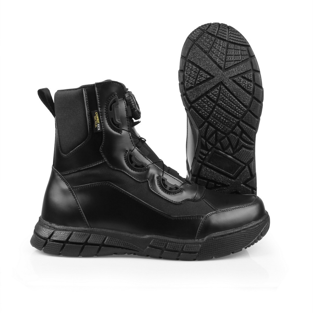 Sepatu PDL 6 Inch PEGASUS WINGS Pria Tactical Hitam TNI POLRI Satpam – COMBATKICKS